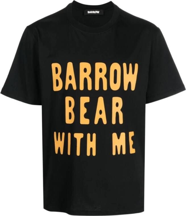 Barrow Klassiek Zwart Jersey T-Shirt Zwart Heren