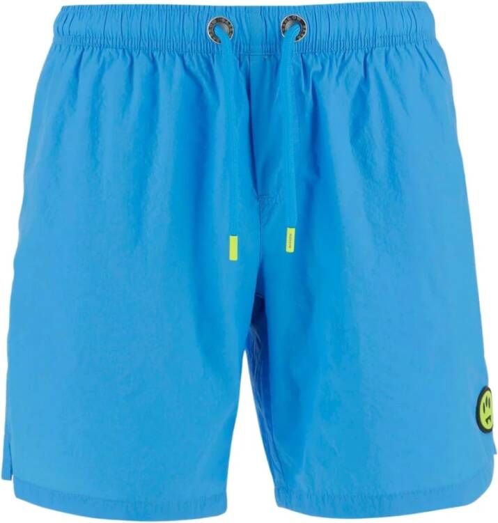 Barrow Lichtblauwe casual shorts met elastische tailleband Blauw Heren