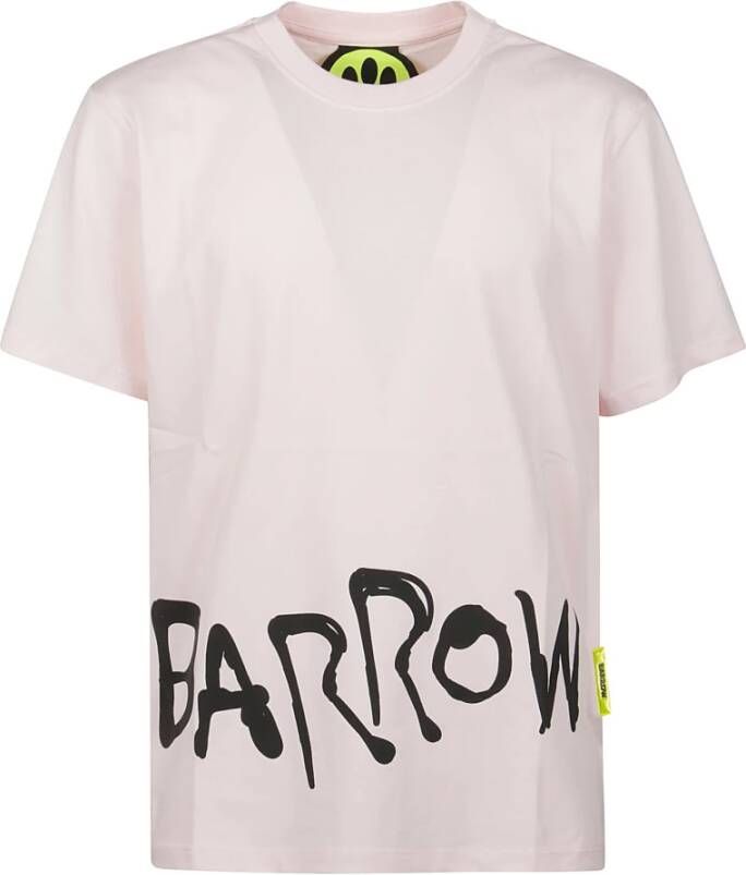 Barrow Lichtroze Jersey T-Shirt Roze Heren
