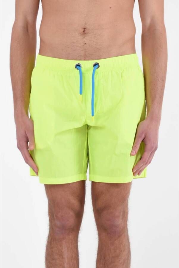 Barrow Fluorescerende gele Swim Boxer Shorts Yellow Heren