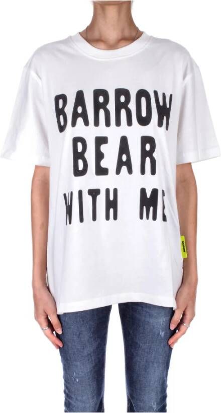 Barrow Logo Voor- en Achterkant T-shirt Wit Dames