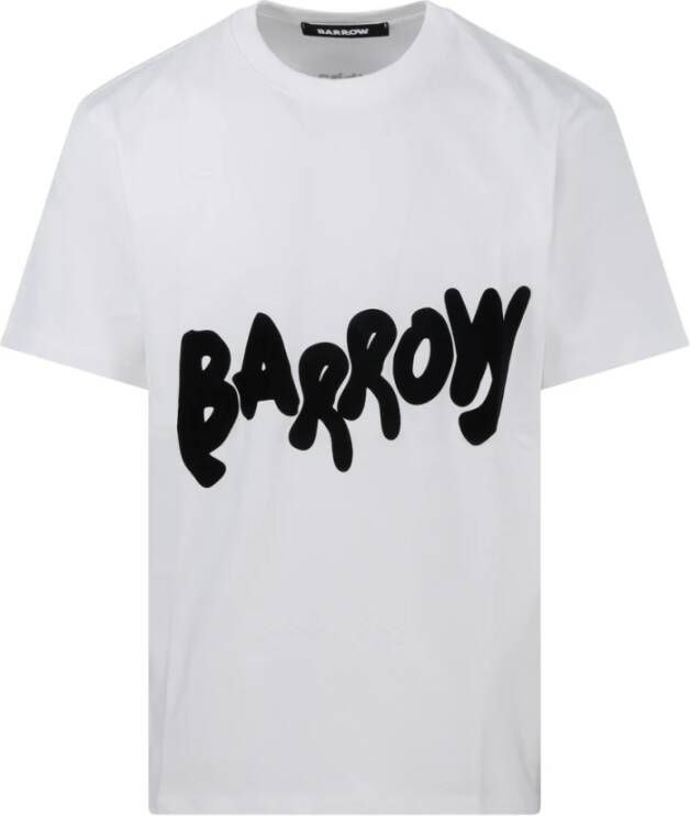 Barrow Klassiek Wit T-shirt met een Moderne Touch White Heren