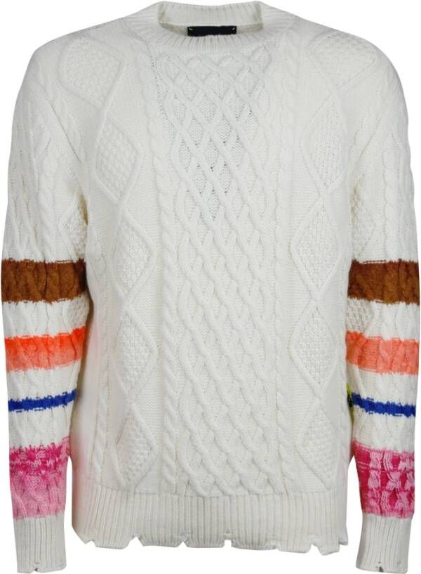 Barrow Round-neck Knitwear Beige Heren