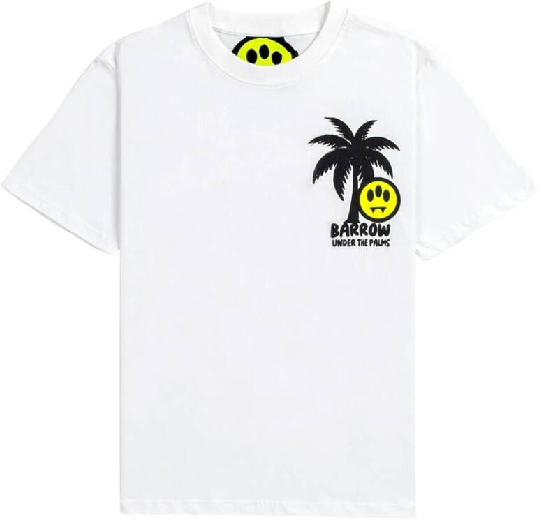 Barrow Stijlvol Logo Print Off-White T-Shirt White