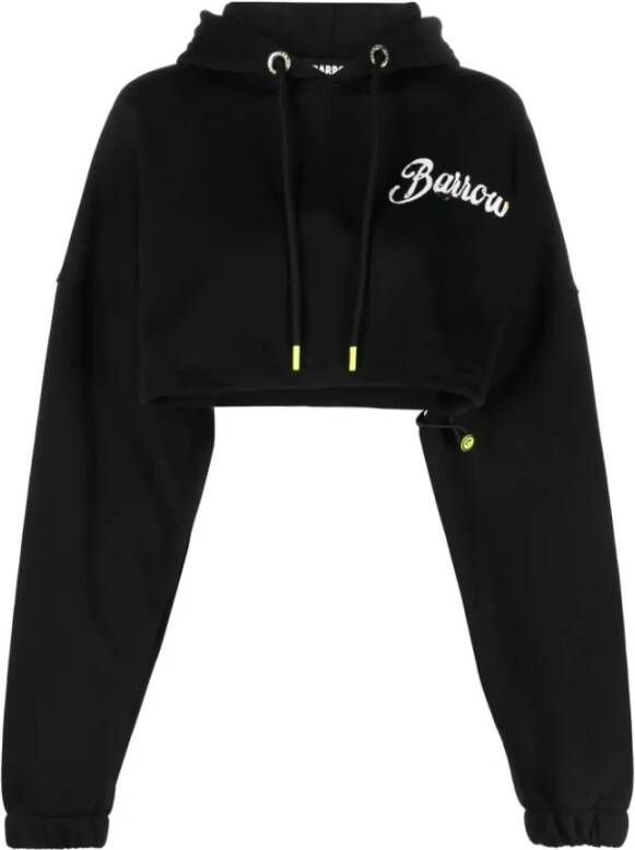 Barrow Zwarte Sweaters met Logo en Grafische Print Black Dames