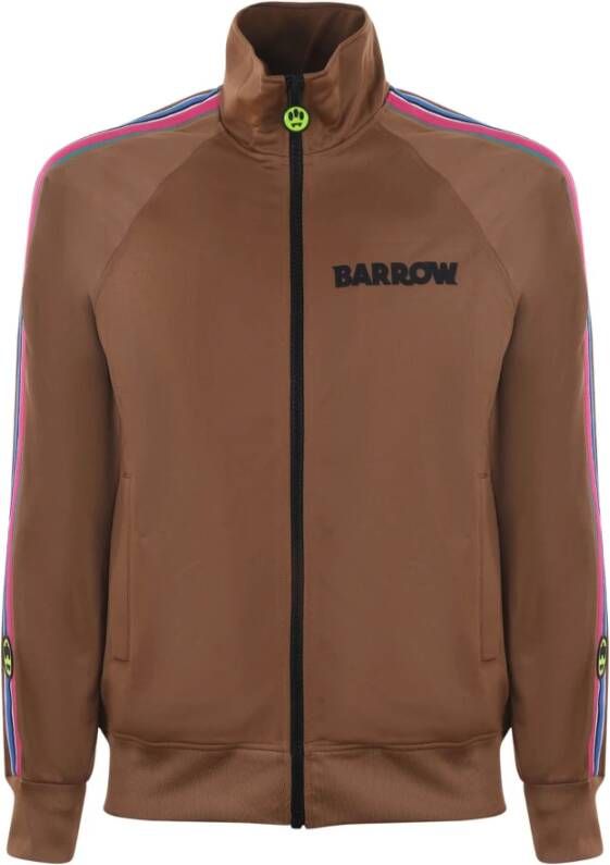 Barrow Sweatshirt met rits Bruin Heren