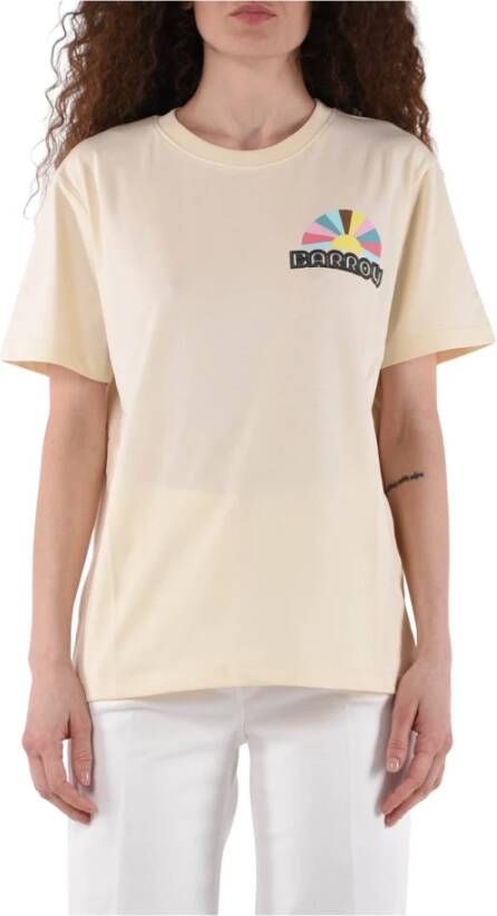Barrow T-Shirt Klassieke Stijl Beige Dames