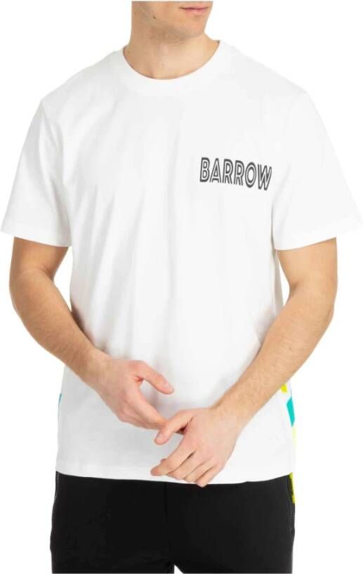Barrow Upgrade je casual garderobe met dit T-shirt White Heren