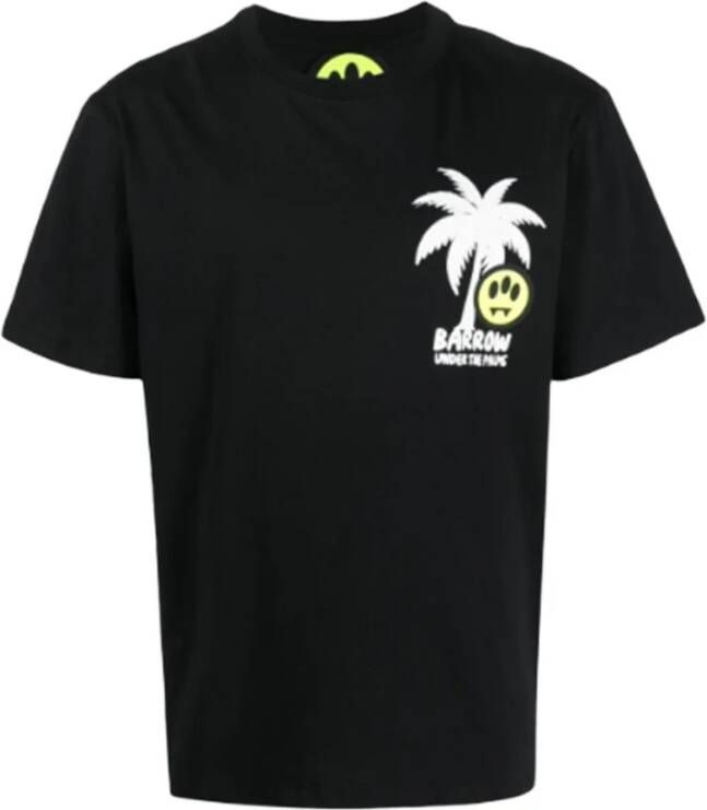 Barrow Grafisch Bedrukt Relaxte Fit T-Shirt voor Vrouwen Zwart Dames