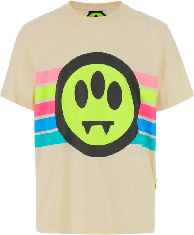 Barrow Heren Katoenen Jersey T-shirt met Logo Print White Heren