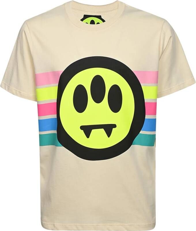 Barrow Heren Katoenen Jersey T-shirt met Logo Print White Heren