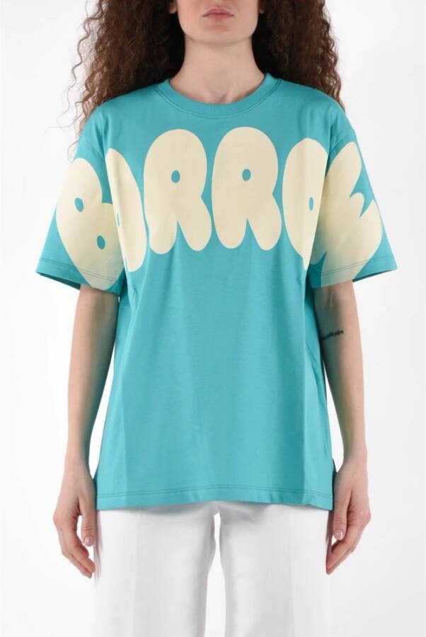 Barrow Modieuze T-shirt met grafische print Blauw