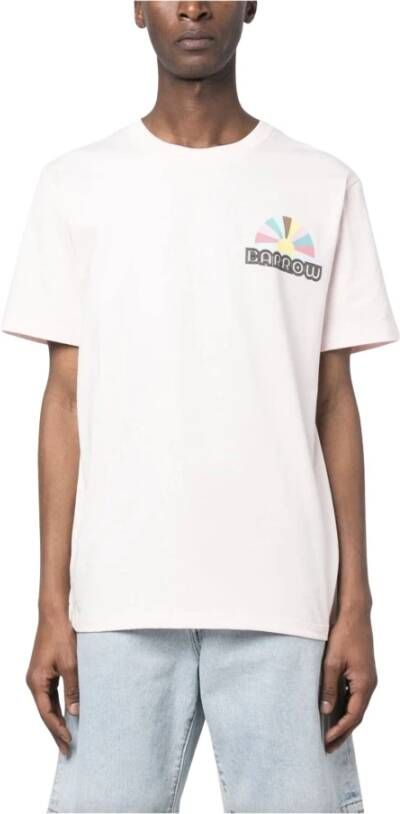 Barrow T-Shirts Roze Heren