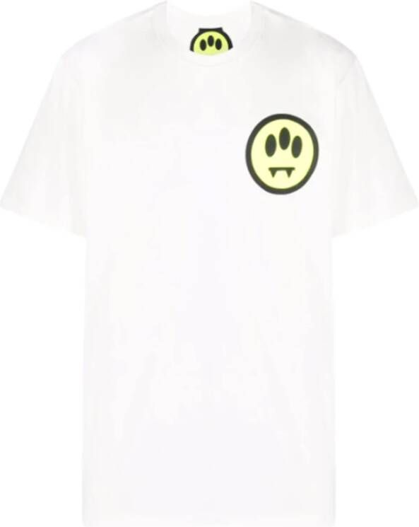 Barrow Witte korte mouw logo T-shirt White Heren