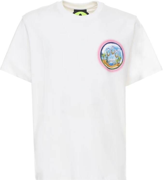 Barrow Klassiek Katoenen T-shirt voor Heren White Heren