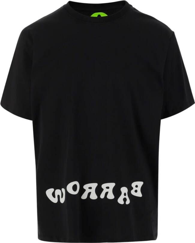 Barrow Grafisch Bedrukt Relaxte Pasvorm T-Shirt Zwart