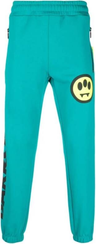 Barrow Track Pants met Groene Lock Print Green Heren