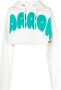Barrow Trendy Crop Sweatshirt M Wit Dames - Thumbnail 1