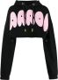 Barrow Trendy Crop Sweatshirt Zwart Dames - Thumbnail 1