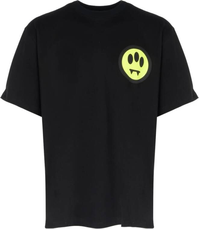 Barrow Zwart Katoenen T-Shirt met Maxi Logo Zwart