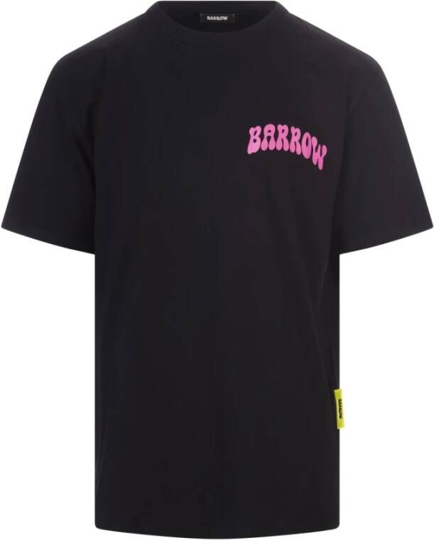 Barrow Zwart Katoenen T-Shirt voor Heren Zwart Heren