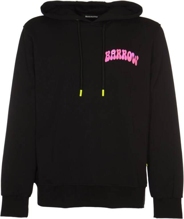 Barrow Zwarte Hoodie Sweaters Zwart Heren