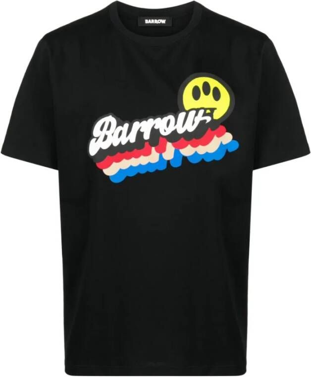 Barrow Zwarte T-shirts en Polos Black Heren