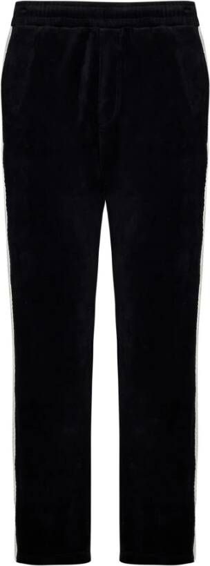 Barrow Zwarte Unisex Broek van Katoenen Badstof met Gehaakte Zijbanden Zwart