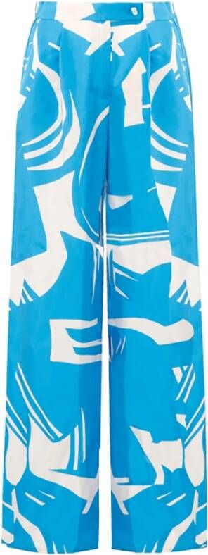 Beatrice .b Leather Trousers Blauw Dames