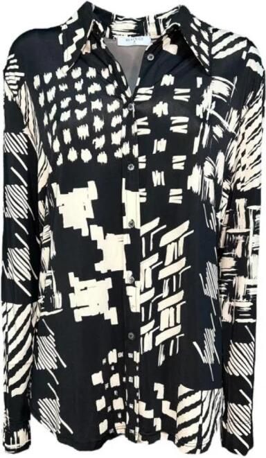 Beatrice .b Polyester Shirt Patroon Black Dames - Foto 3
