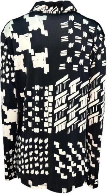 Beatrice .b Polyester Shirt Patroon Black Dames