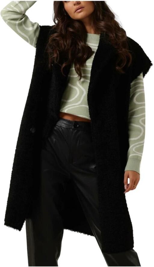 BEAUMONT Dames Jassen Reversible Lammy Long Body Zwart