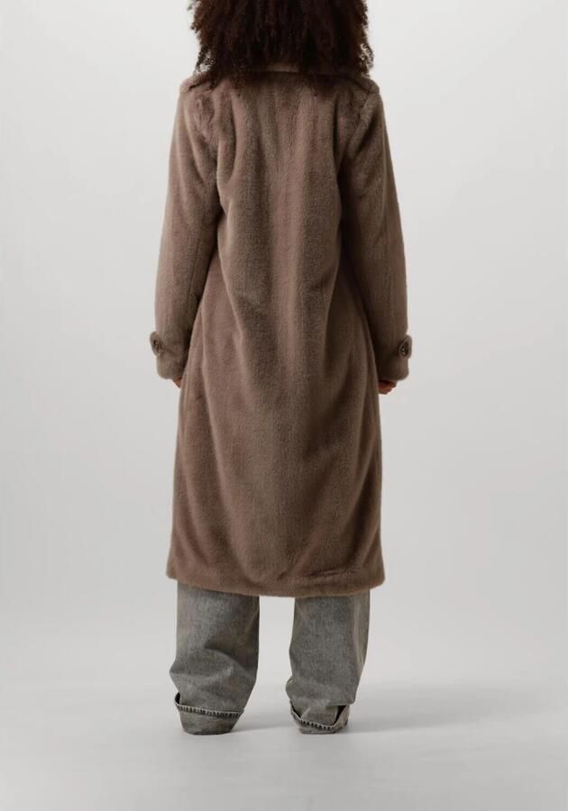 Beaumont Rachel Faux Fur Jas Brown Dames - Foto 2