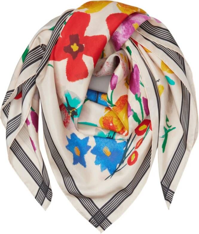 Becksöndergaard Zijden sjaal met prachtige print Multicolor Dames