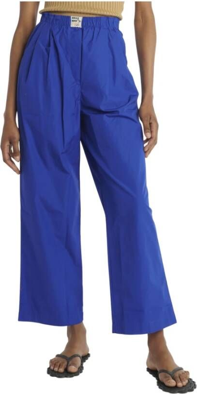 Bellerose Leather Trousers Blauw Dames