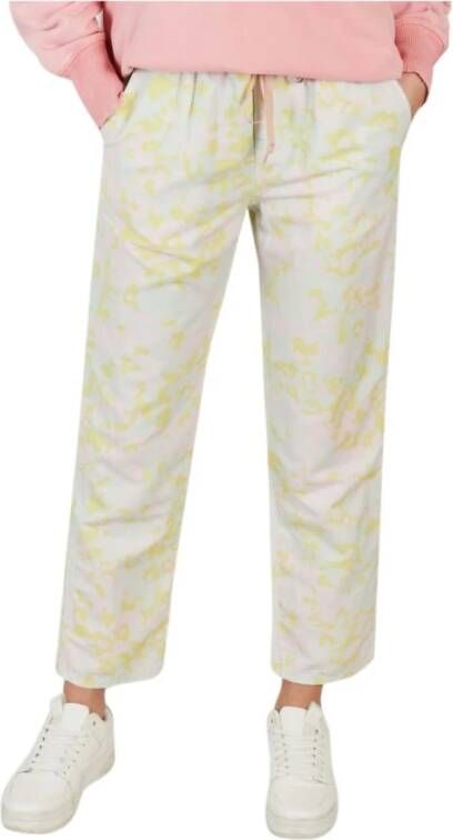 Bellerose Gedrukte Slim-fit Broek White Dames