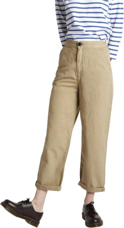 Bellerose Straight Trousers Beige Dames