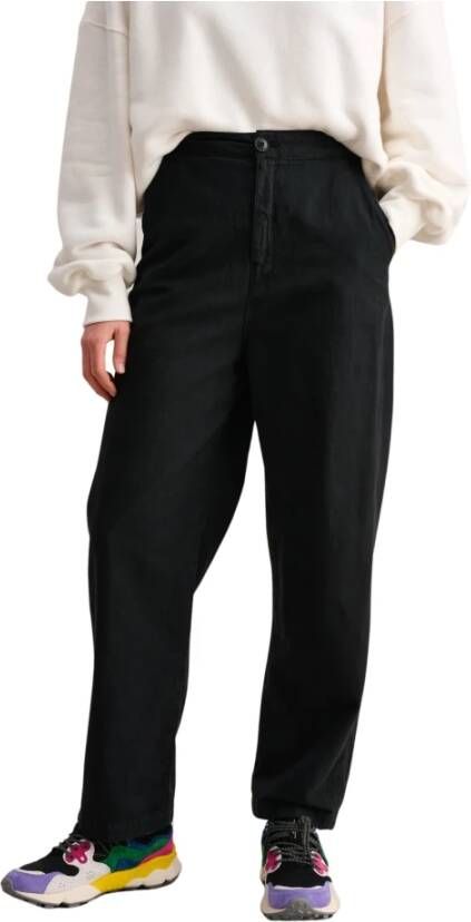Bellerose Leather Trousers Black Dames