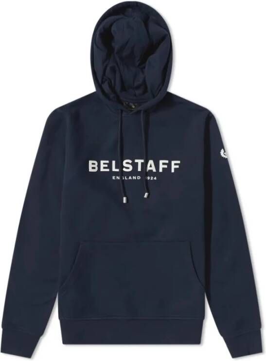 Belstaff 1924 Logo Popover hoodie Blauw Heren