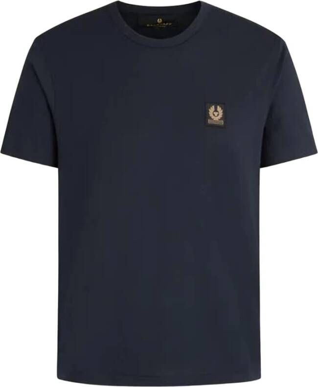 Belstaff Donker Ink Katoenen T-shirt Collectie Blauw Heren