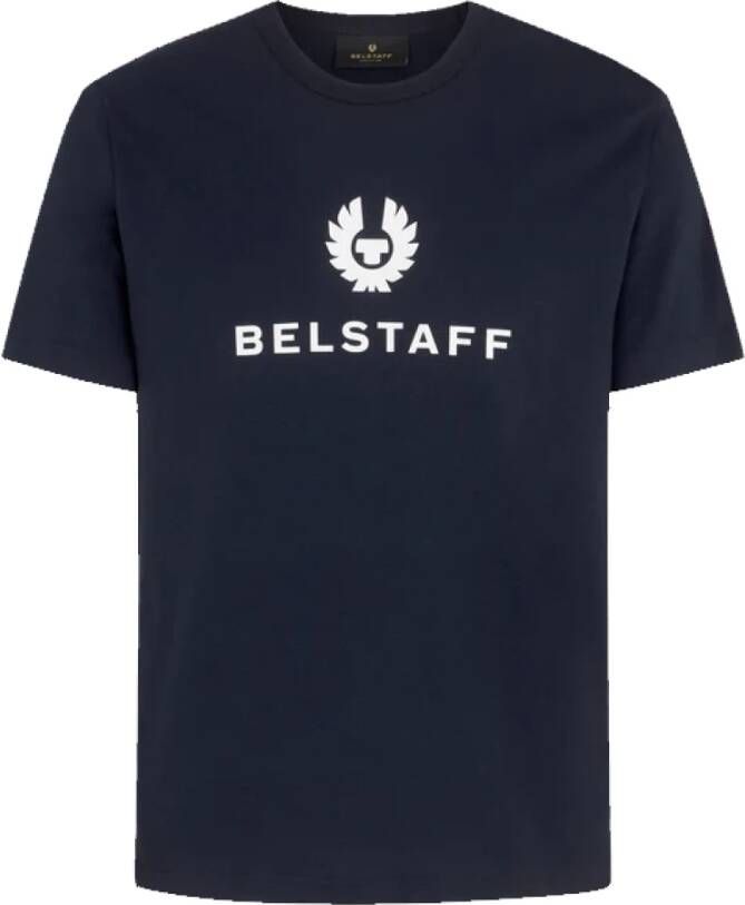 Belstaff Donker Ink-S Signature Tee Blauw Heren