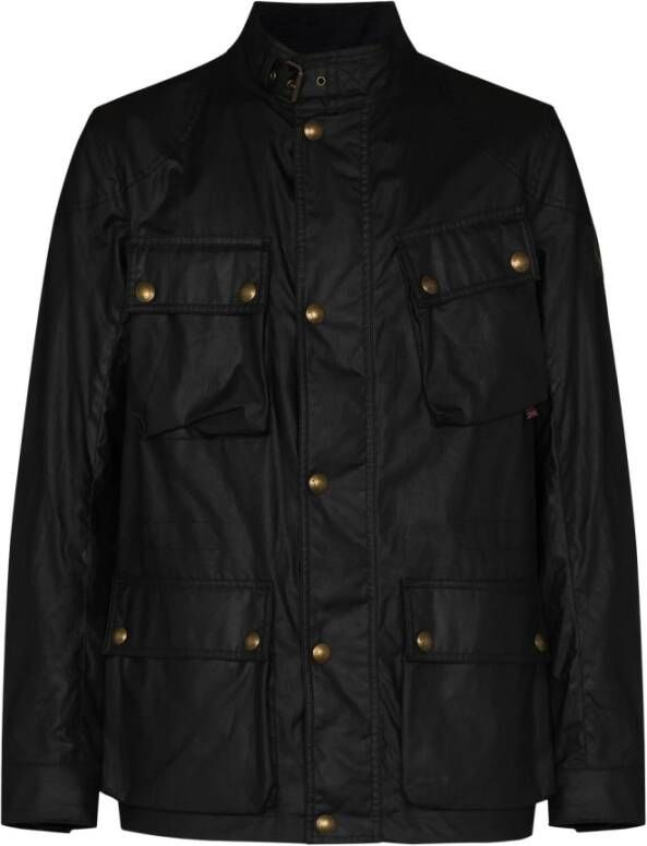 Belstaff Fieldmaster Gewaxte Jas Zwart Heren