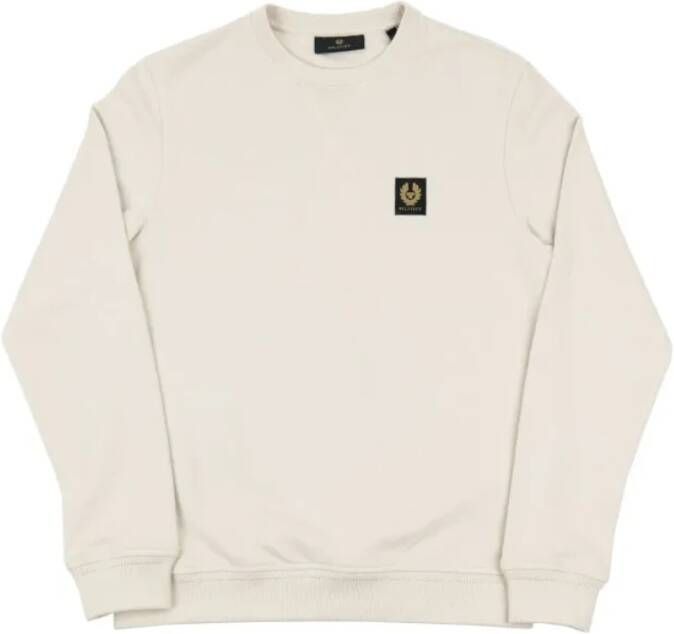 Belstaff Klassieke Logo Sweatshirt met Rugstrik Beige Heren