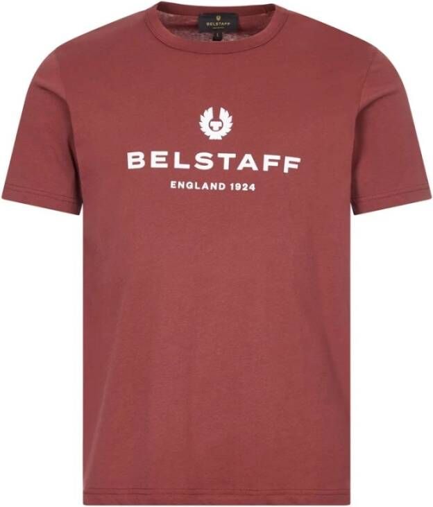 Belstaff Klassieke Logo Tee Rood Heren