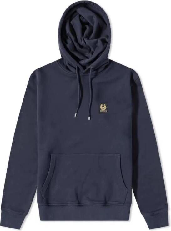 Belstaff Klassieke Patch Popover Hoody Blauw Heren
