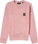 Belstaff Klassieke Zwarte Katoenen Sweatshirt met Achterstrik Roze Heren - Thumbnail 1