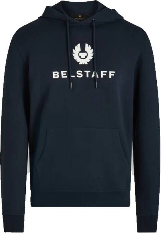Belstaff Kleur Blok Signature Sweatshirt Hoodie Blauw Heren