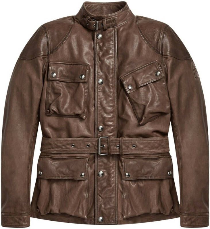 Belstaff Leather Jackets Bruin Heren