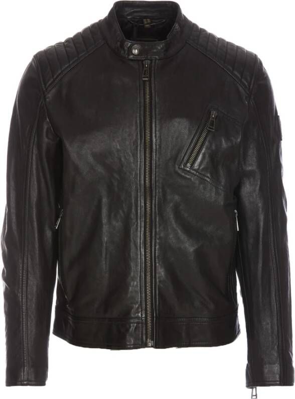 Belstaff Leren jasjes Zwart Heren