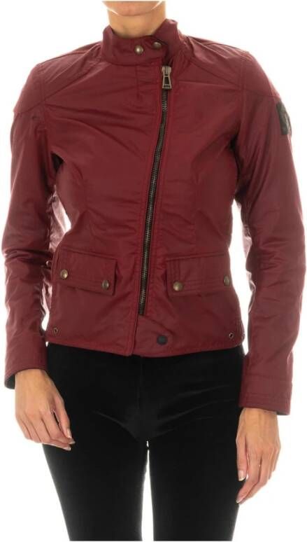 Belstaff Rode Bradshaw Motorjas Red Dames